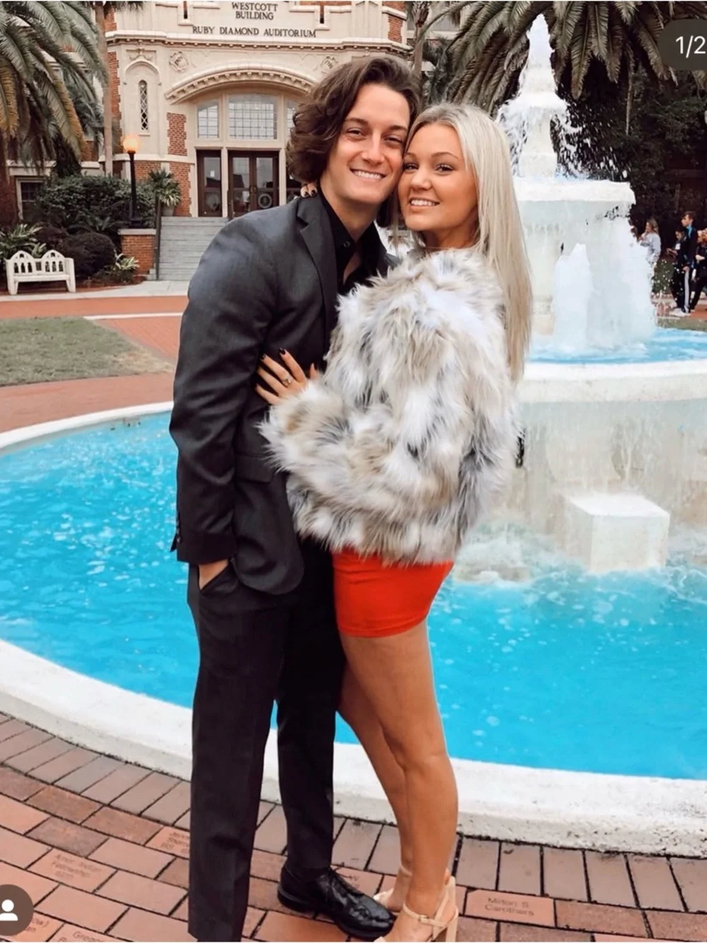Forever 21 Neutrals Faux Fur Coat - Picture 6 of 6